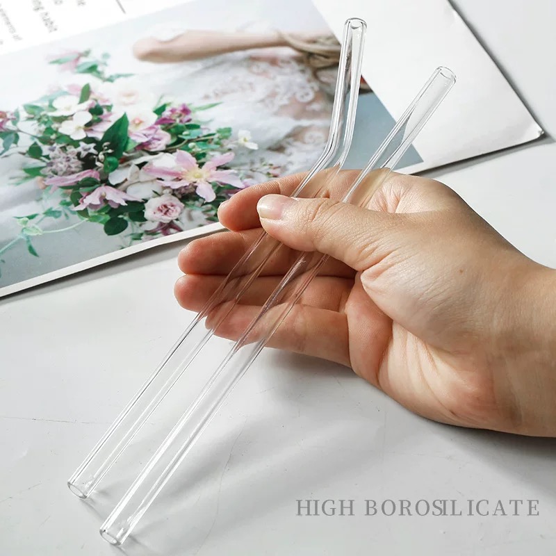 GS-002 Logo Custom Borosilicate Glass Straw 2 Straw+1 Brush Set - Image 7