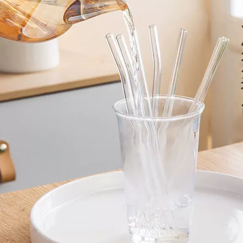 GS-002 Logo Custom Borosilicate Glass Straw 2 Straw+1 Brush Set - Image 5