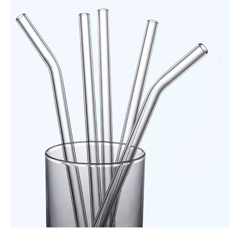 GS-002 Logo Custom Borosilicate Glass Straw 2 Straw+1 Brush Set - Image 3