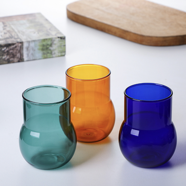 amber glass cup
