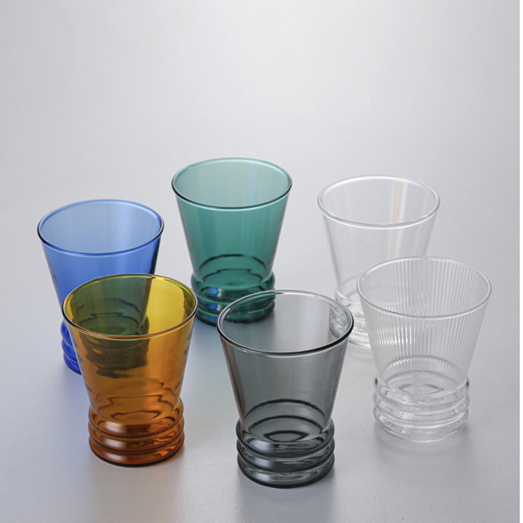 SWG-12 Single Wall Colored Glass Coffee Mug Tea Water Drinking Glass Mug - Image 2