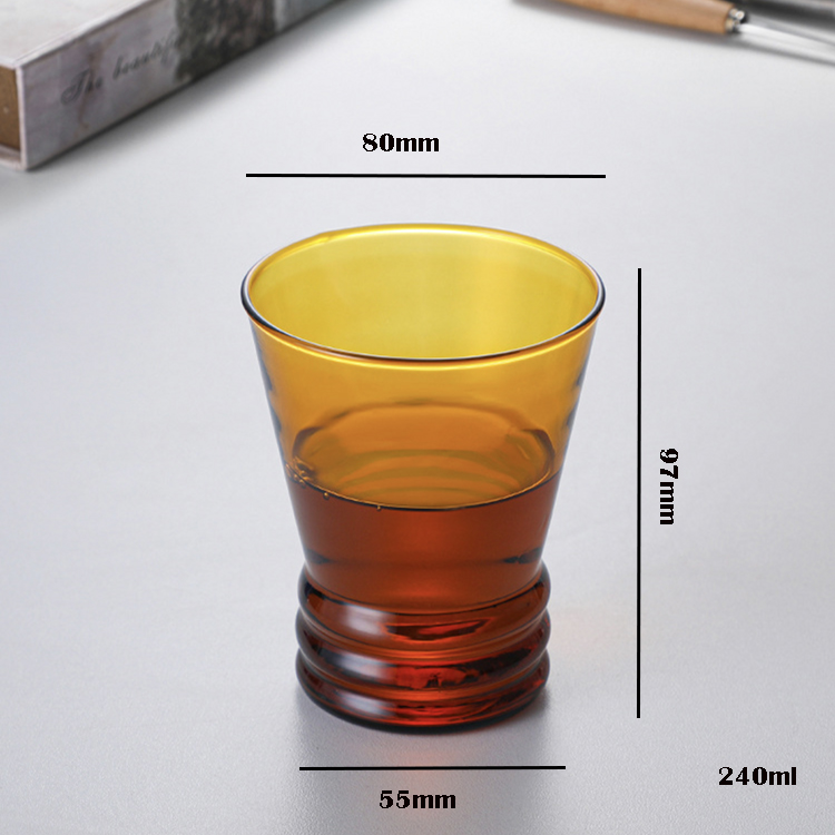 SWG-12 Single Wall Colored Glass Coffee Mug Tea Water Drinking Glass Mug - Image 7