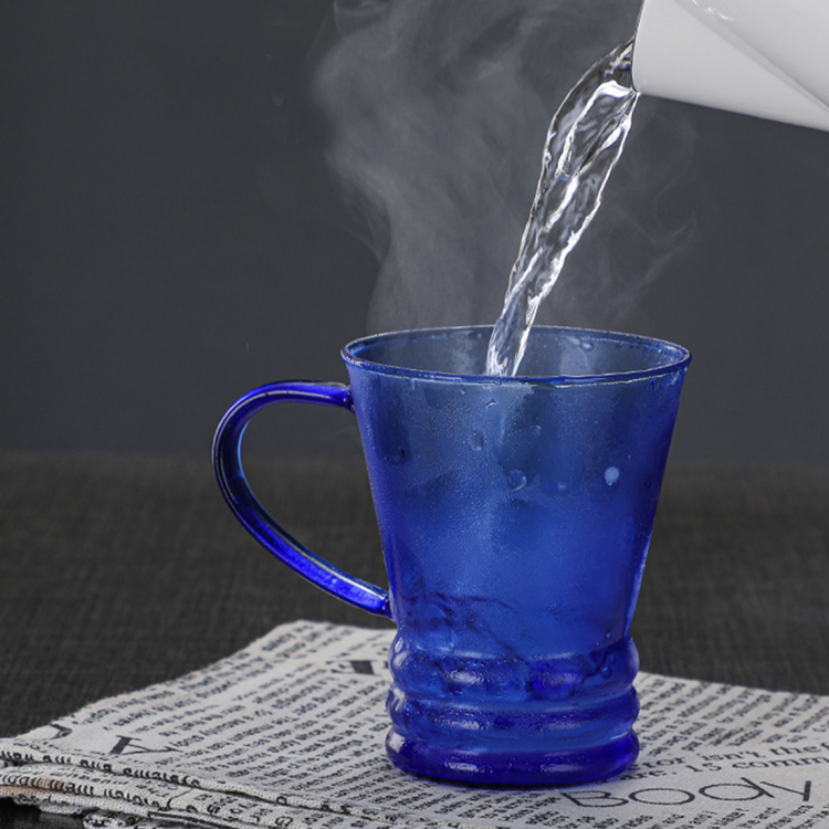 SWG-12 Single Wall Colored Glass Coffee Mug Tea Water Drinking Glass Mug - Image 3