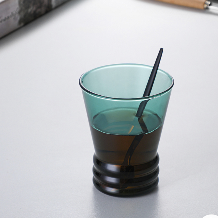 SWG-12 Single Wall Colored Glass Coffee Mug Tea Water Drinking Glass Mug - Image 5