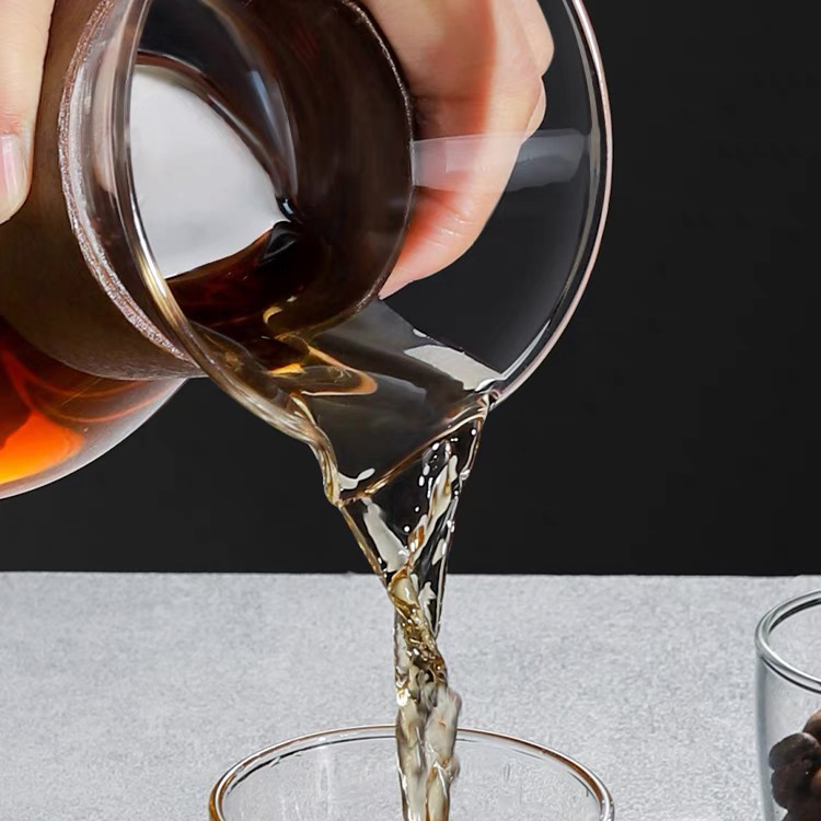 GP-003 Pour Over Coffee Maker Borosilicate Glass Drip Coffee Maker with Reusable Stainless Steel Filter - Image 5