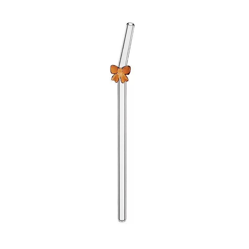 GS-06 High Quality Glass Straw Drinking Glass Straw with Butterfly - Image 7