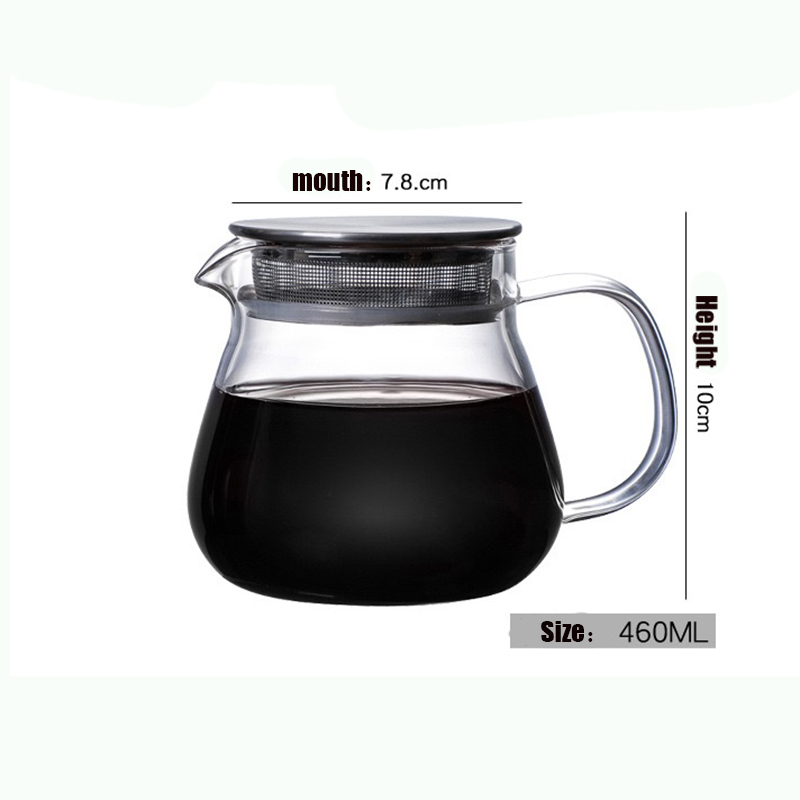 GCP-01 460ml Coffee Server, Standard Glass Coffee Carafe, Coffee Pot, Clear Coffee Pot - Image 7